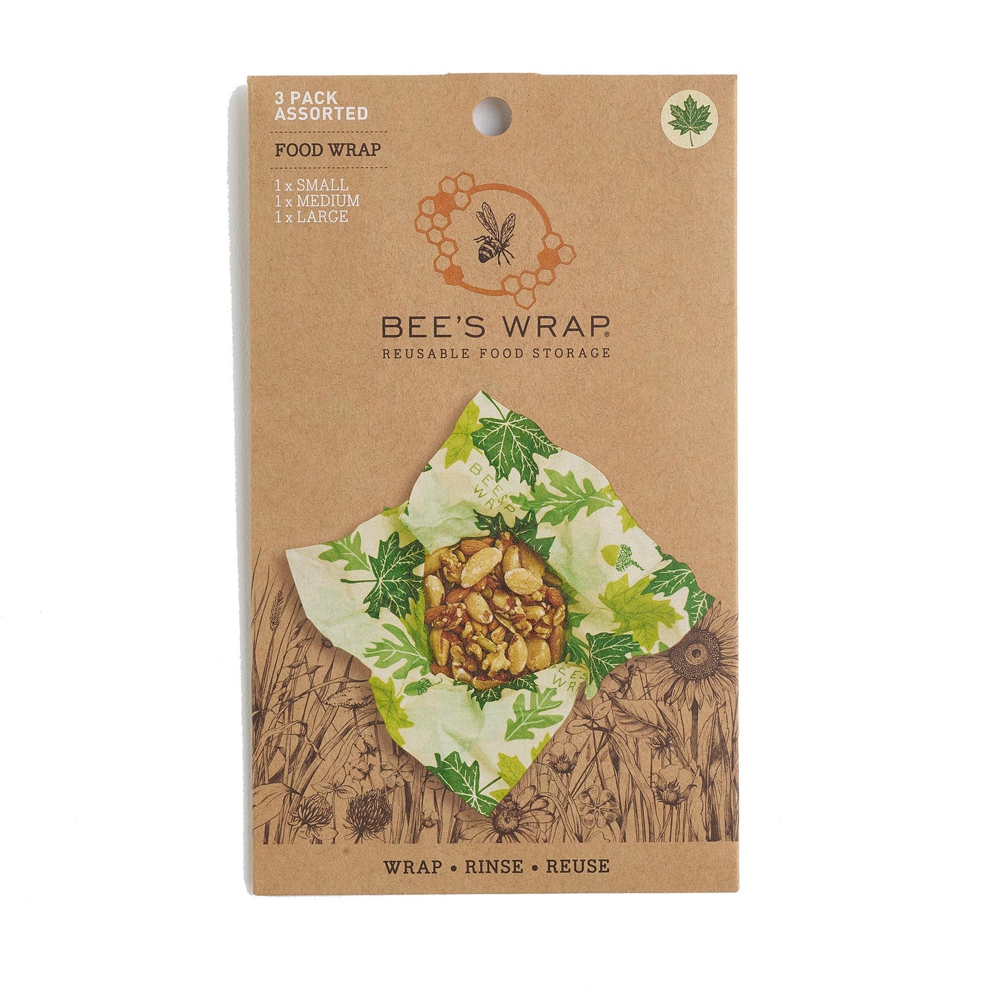 Bee's Wrap S/M/L Set, Forest Floor