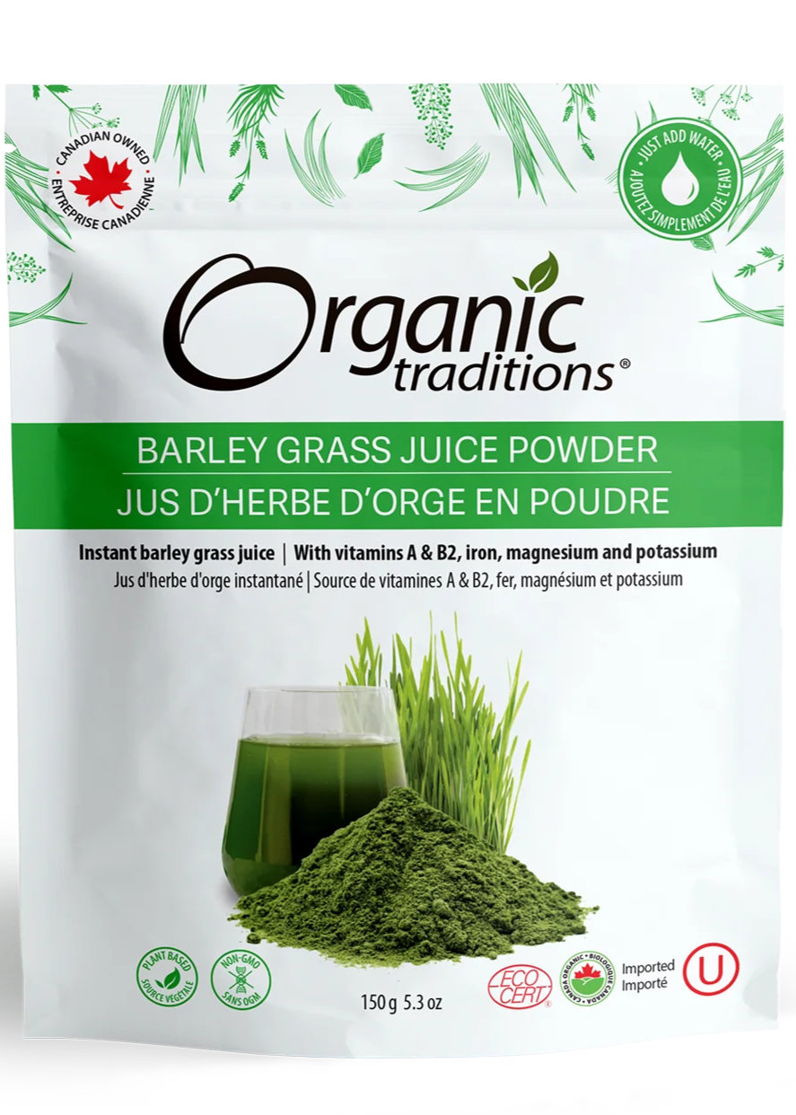 Barley Grass Juice Powder, Organic Traditions