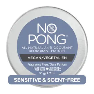 No Pong Deodorant - Fragrance Free Vegan