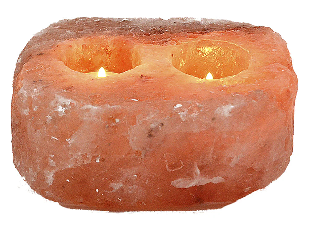 Himalayan Salt Tealight Holder - Double