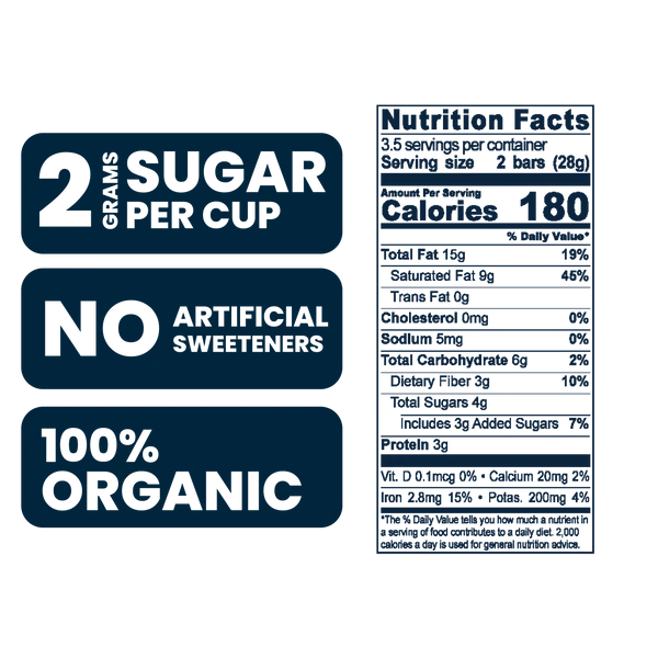 Chocxo Dark Chocolate Coconut, Almond & Sea Salt Snaps (Org)