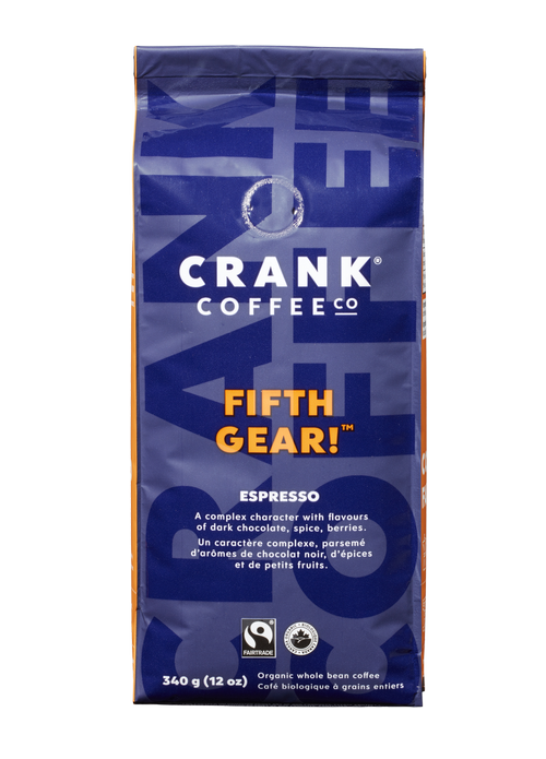 Crank Organic Coffee Fifth Gear Espresso 340g