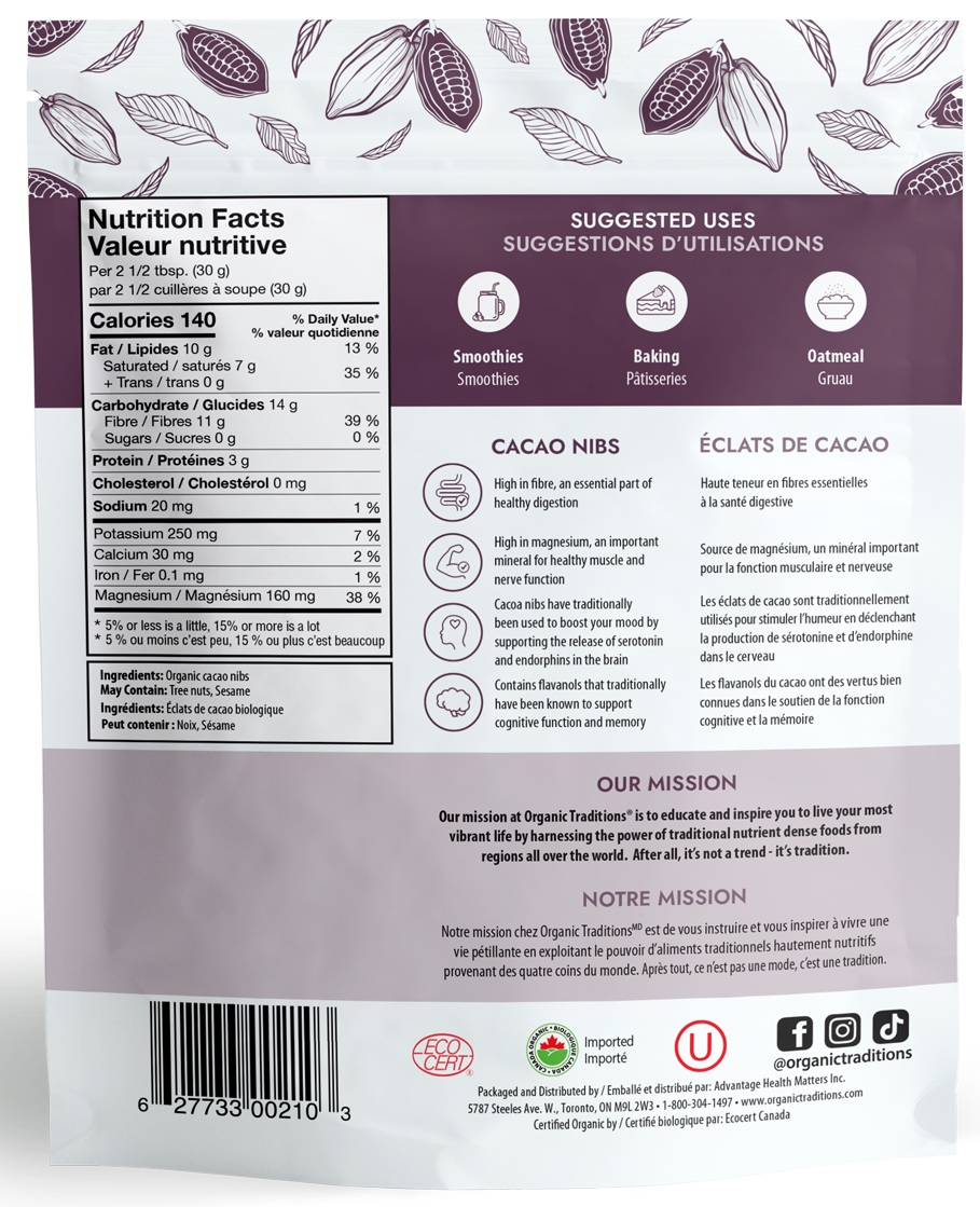 Cacao Nibs, Organic Traditions