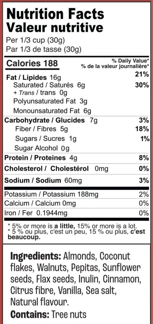 Farm Girl Cinnmon Maple Granola (GF) Keto
