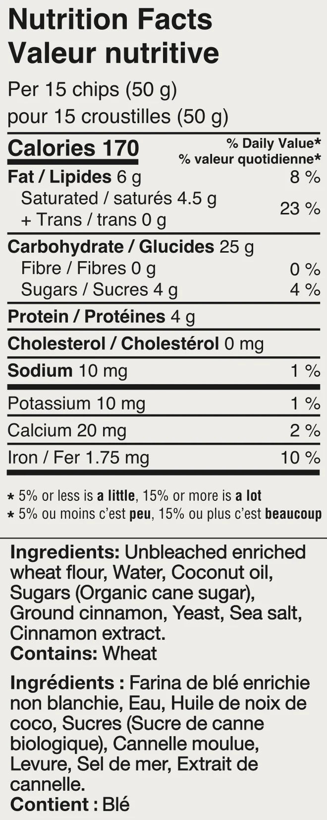 Cedar Valley Pita Chips, Cinnamon Sugar