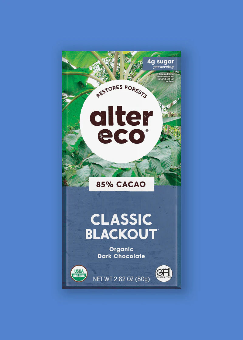Alter Eco Blackout 85% Dark Chocolate Organic FT