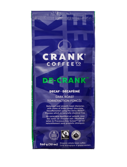 Crank Organic Coffee De-Crank Decaf Dark 340g