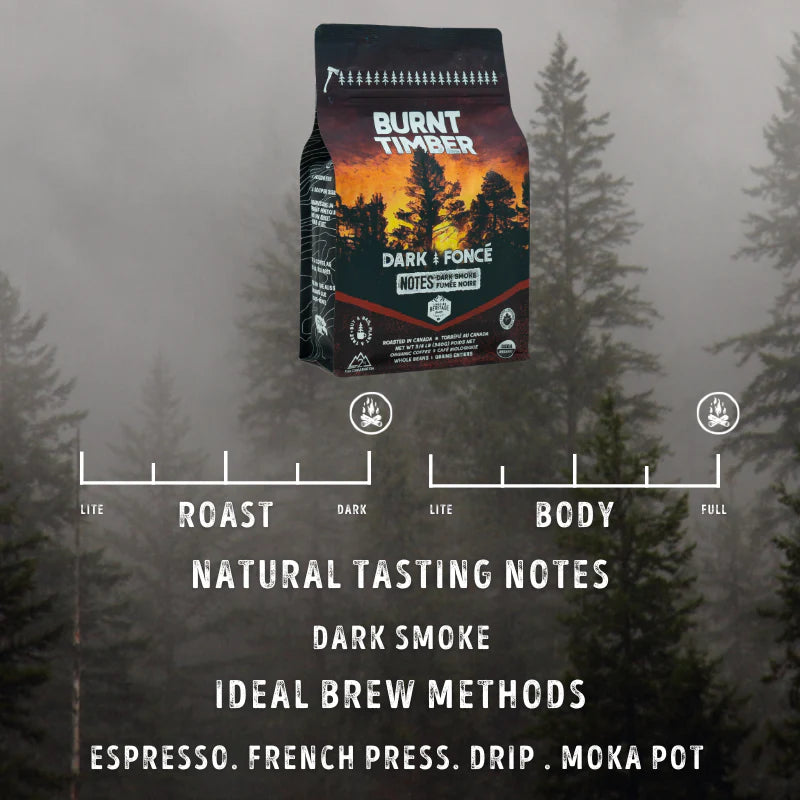 Canadian Heritage Organic Coffee Burnt Timber Dark 340g