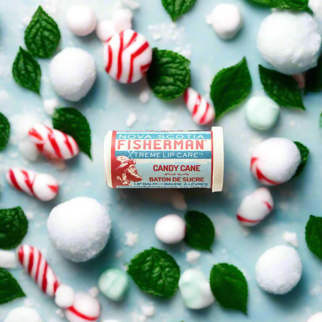 Nova Scotia Fisherman Lip Balm, Candy Cane Mint