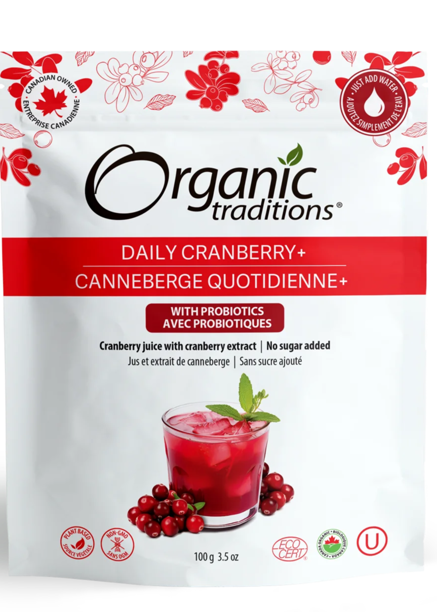 Daily Cranberry+ Probiotics Powder, Organic Traditions