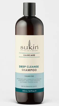 Sukin Hair Shampoo, Deep Cleanse 500ml