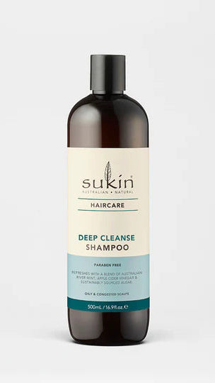 Sukin Hair Shampoo, Deep Cleanse 500ml