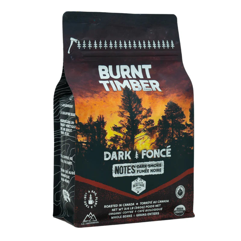 Canadian Heritage Organic Coffee Burnt Timber Dark 340g