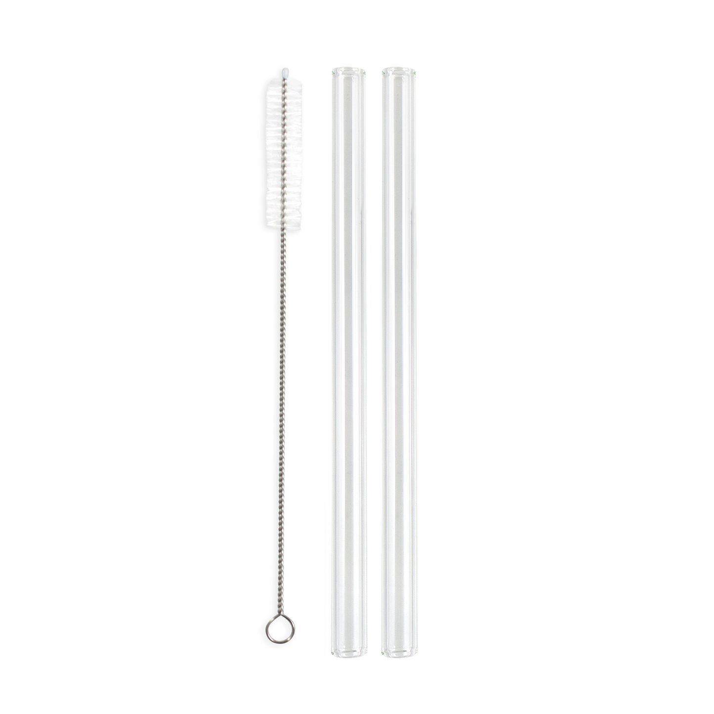 Enviro Glass Straw 10" Bent, Smoothie Width 2-Pack