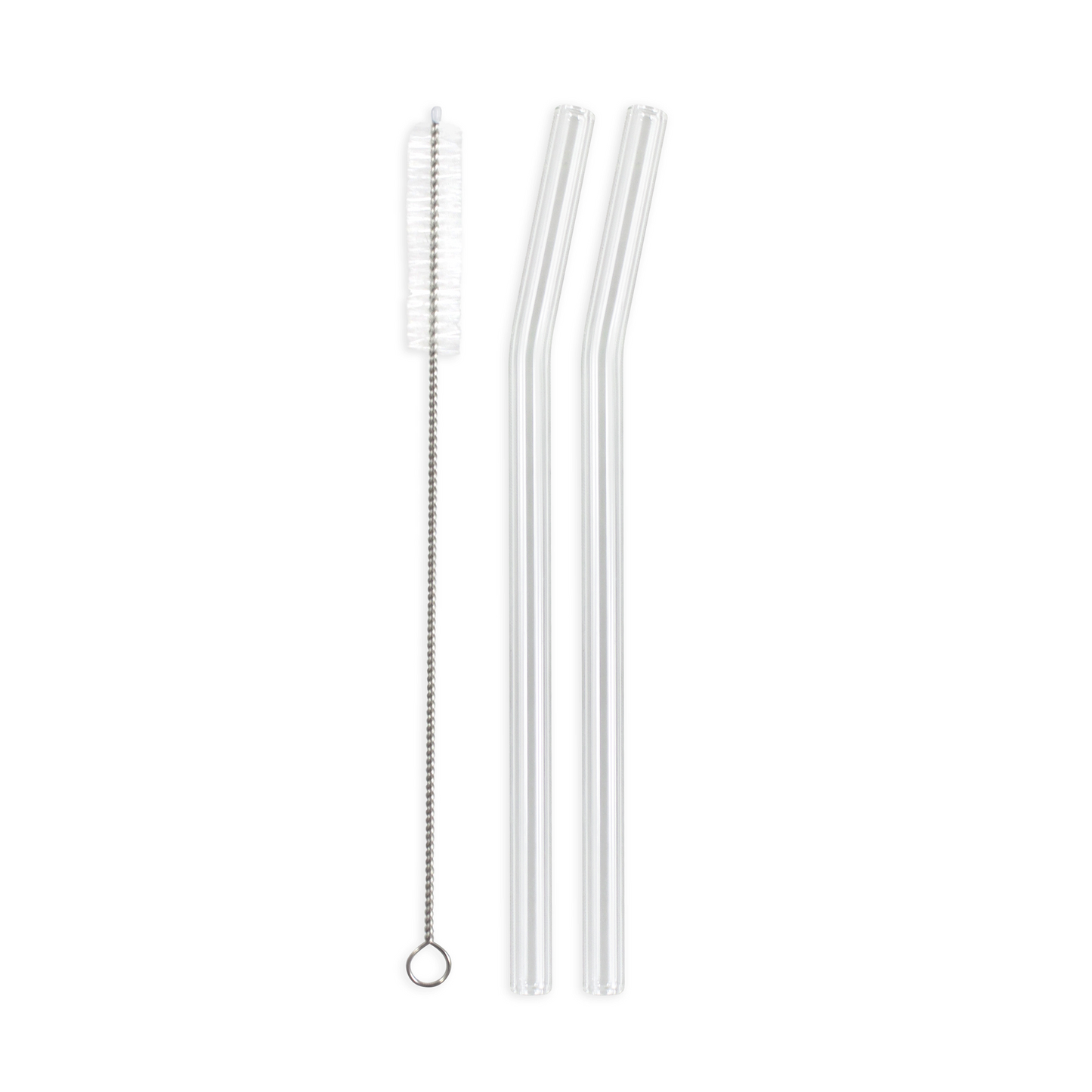 Enviro Glass Straw 10" Bent, 2-Pack