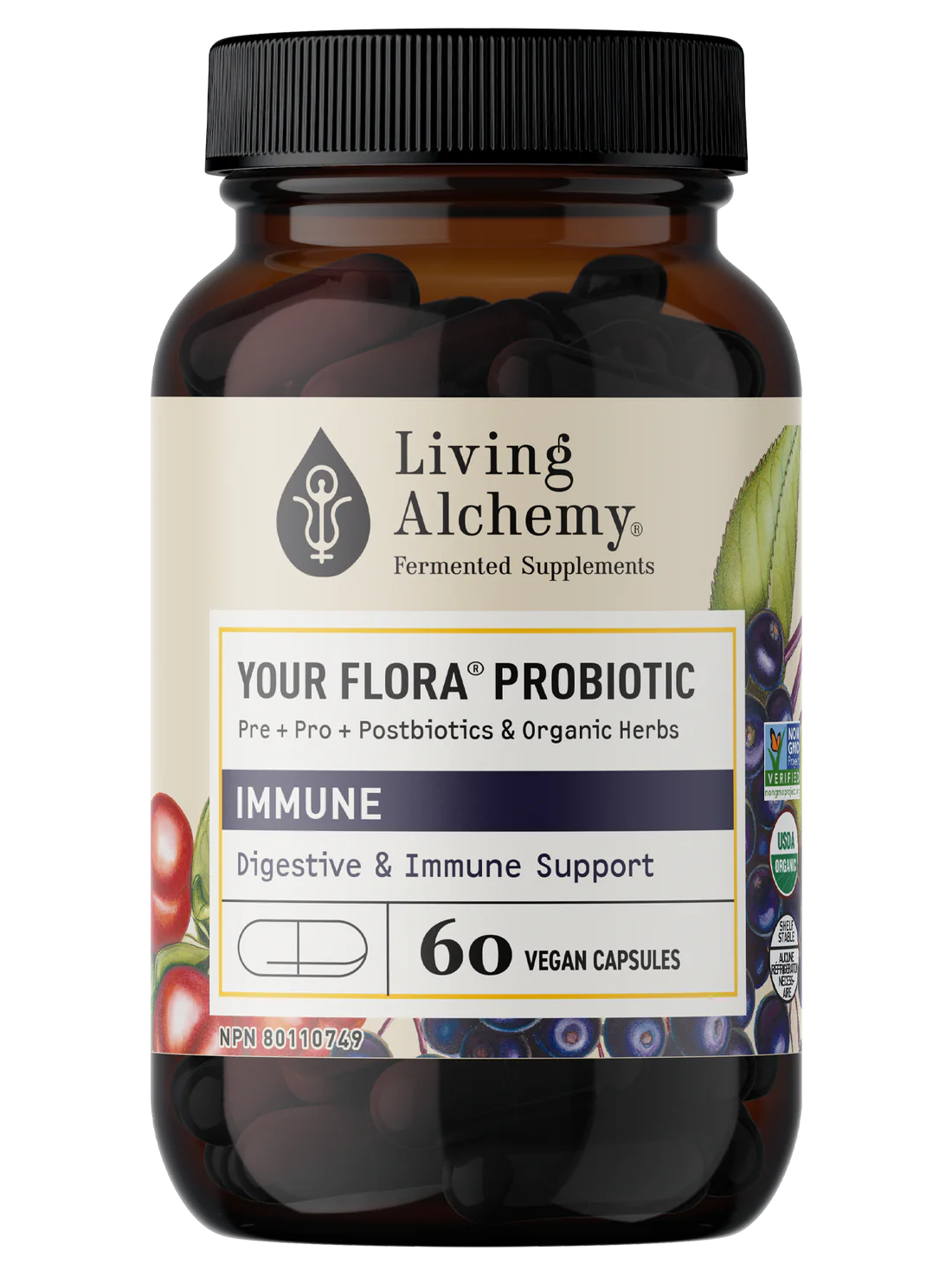 Your Flora Probiotic IMMUNE 60 Capsules
