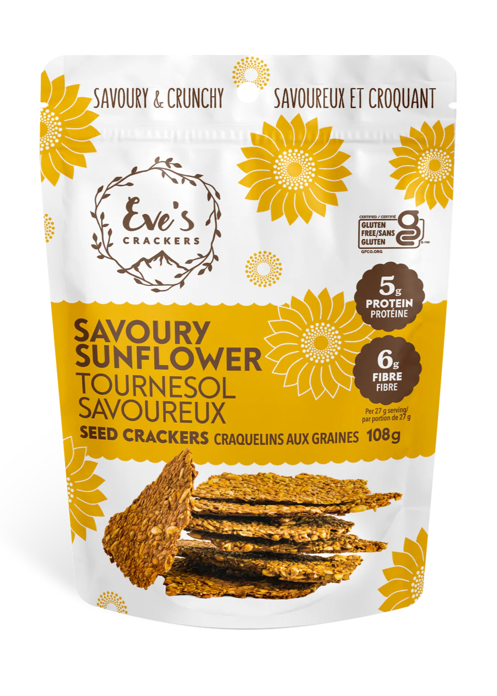 Eve's Seed Crackers, Savoury Sunflower (GF)