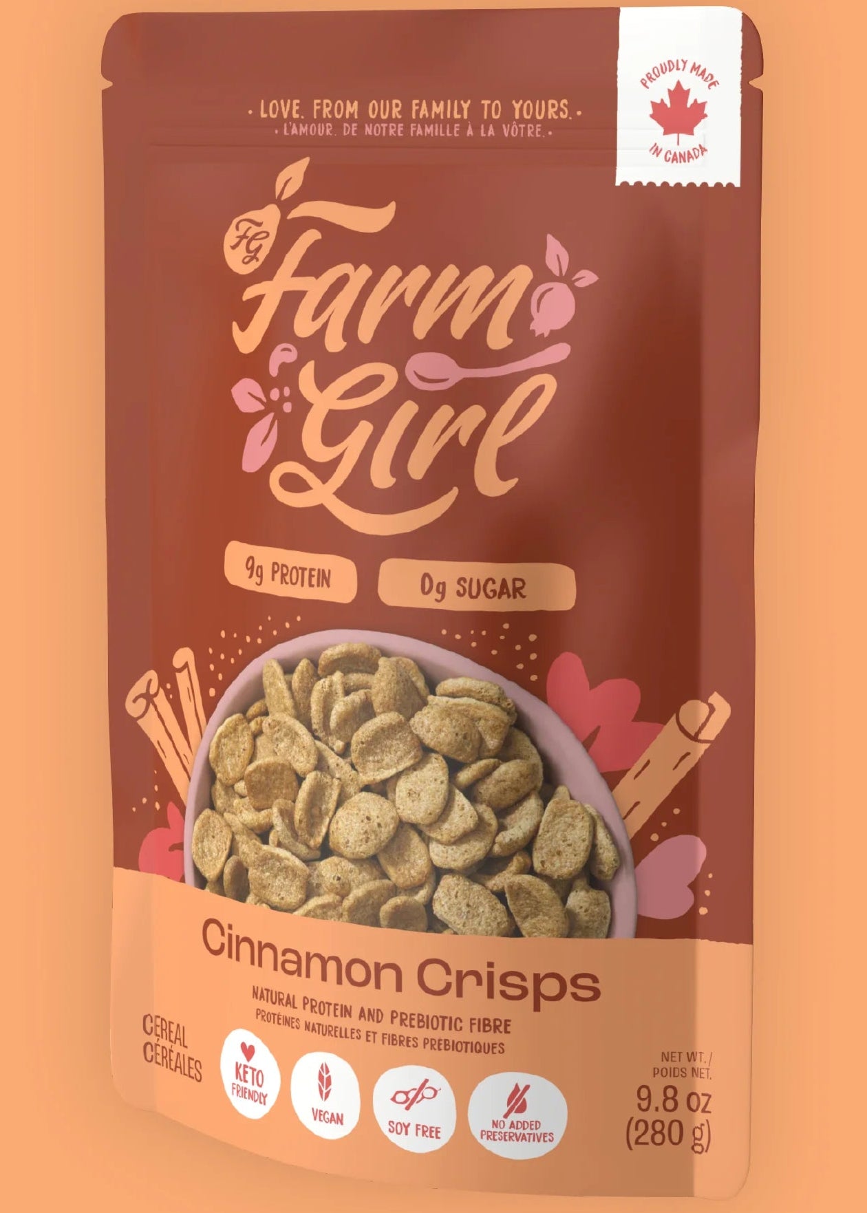 Farm Girl Cinnamon Crisps (GF) Keto