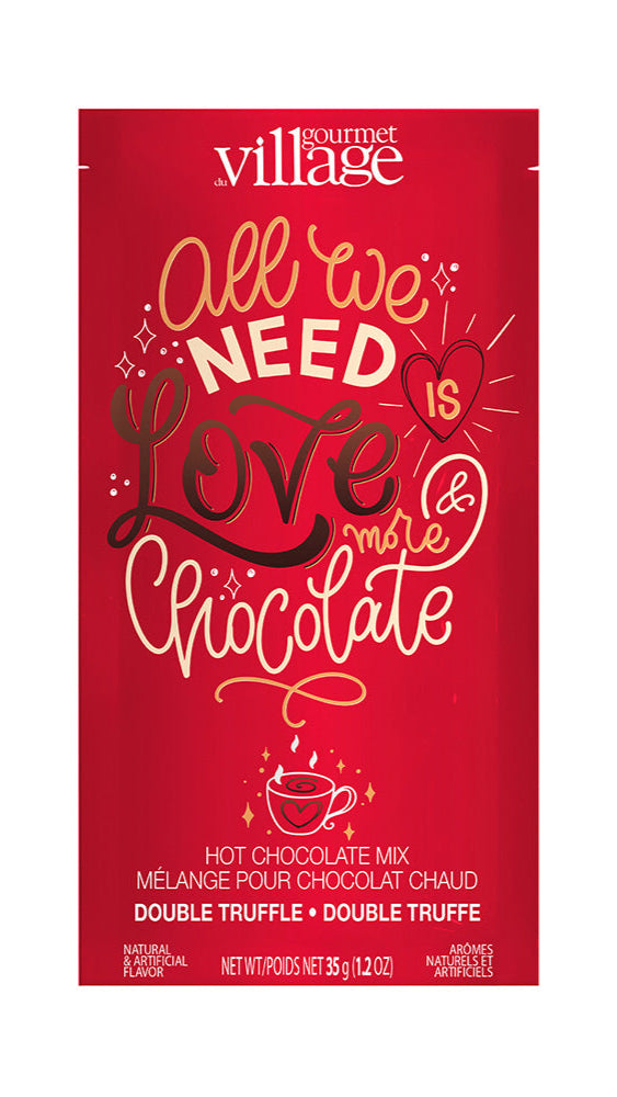 Gift Mug + Cocoa Set - All We Need Is Love and Chocolate