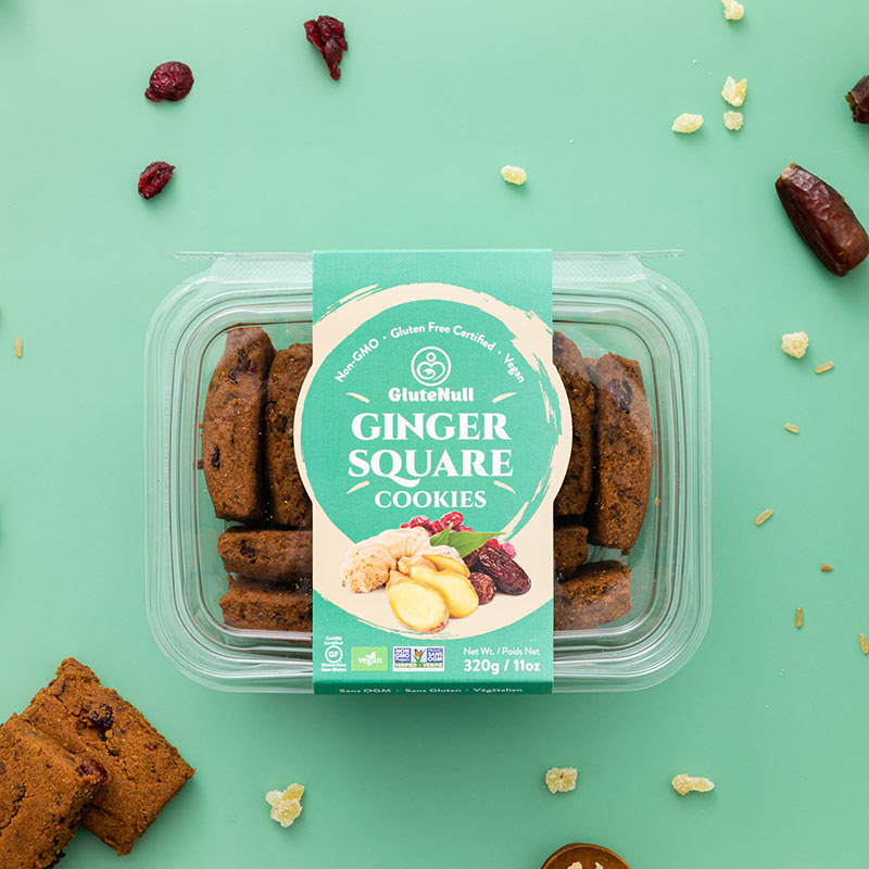 GluteNull Ginger Square Cookies GF