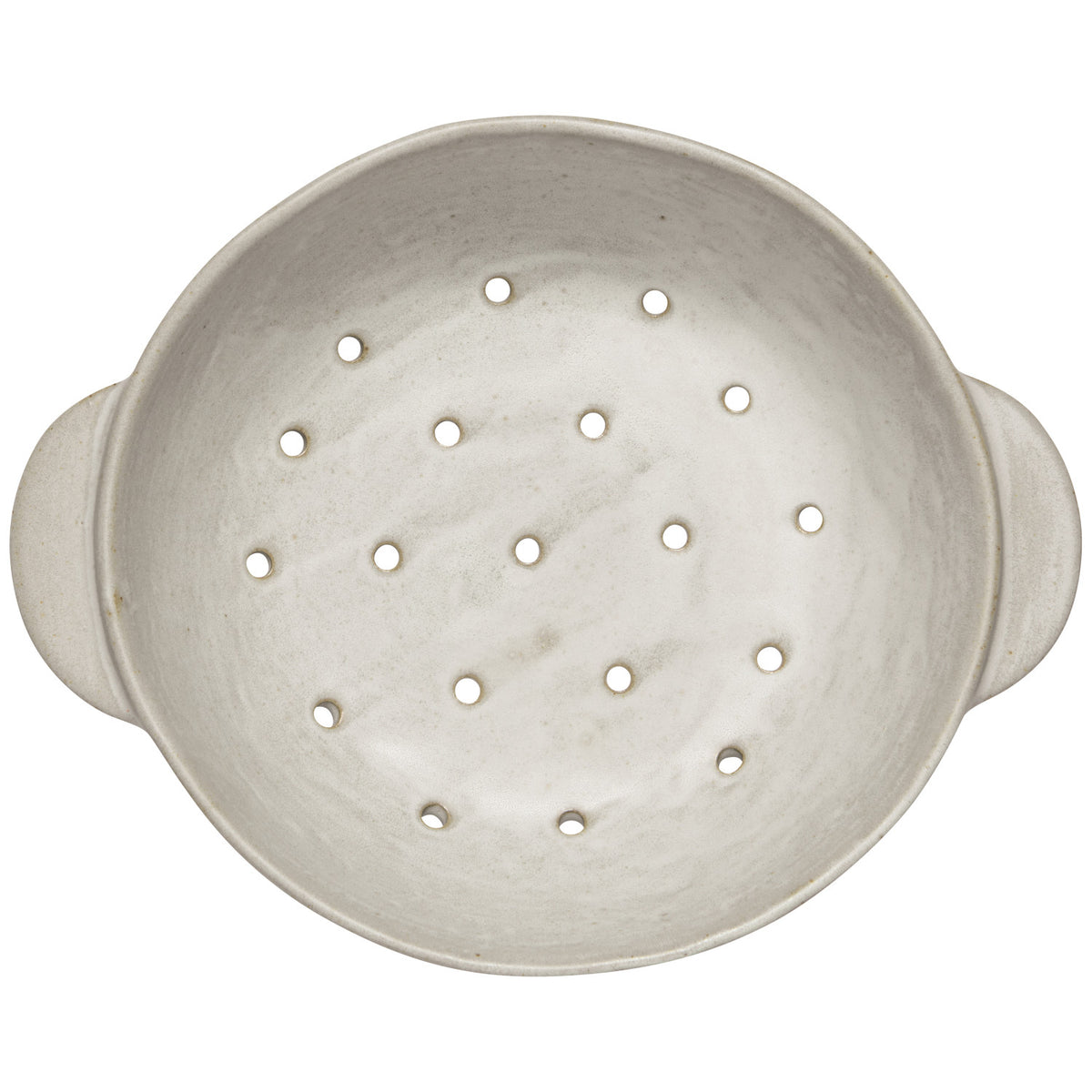 Stoneware Fruit Bowl, Ivory 9"