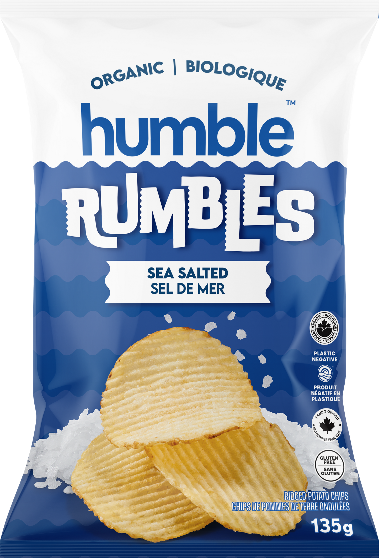 Humble Rumbles Sea Salted Chips Organic GF