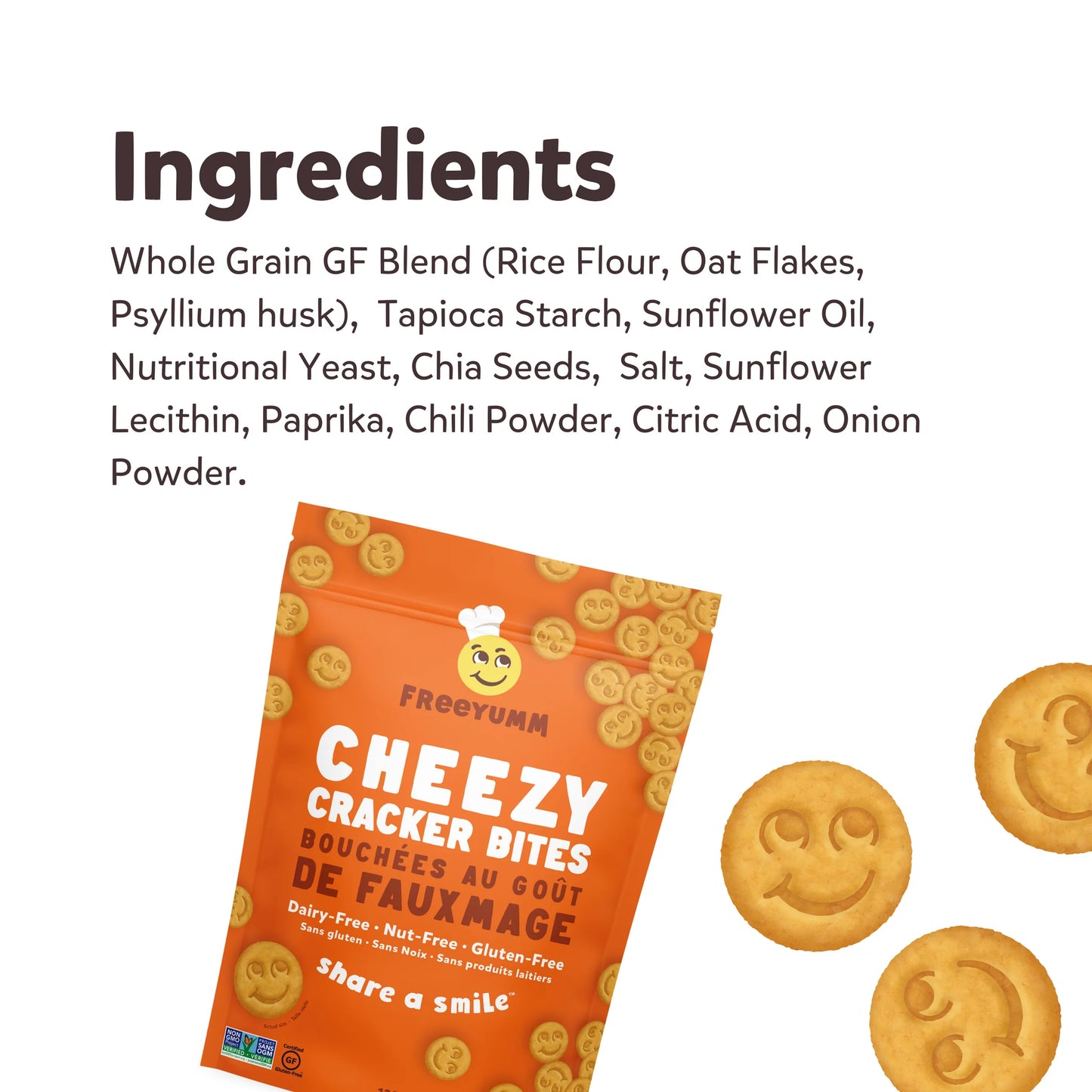 FreeYumm Cheezy Cracker Bites (GF) (DF)
