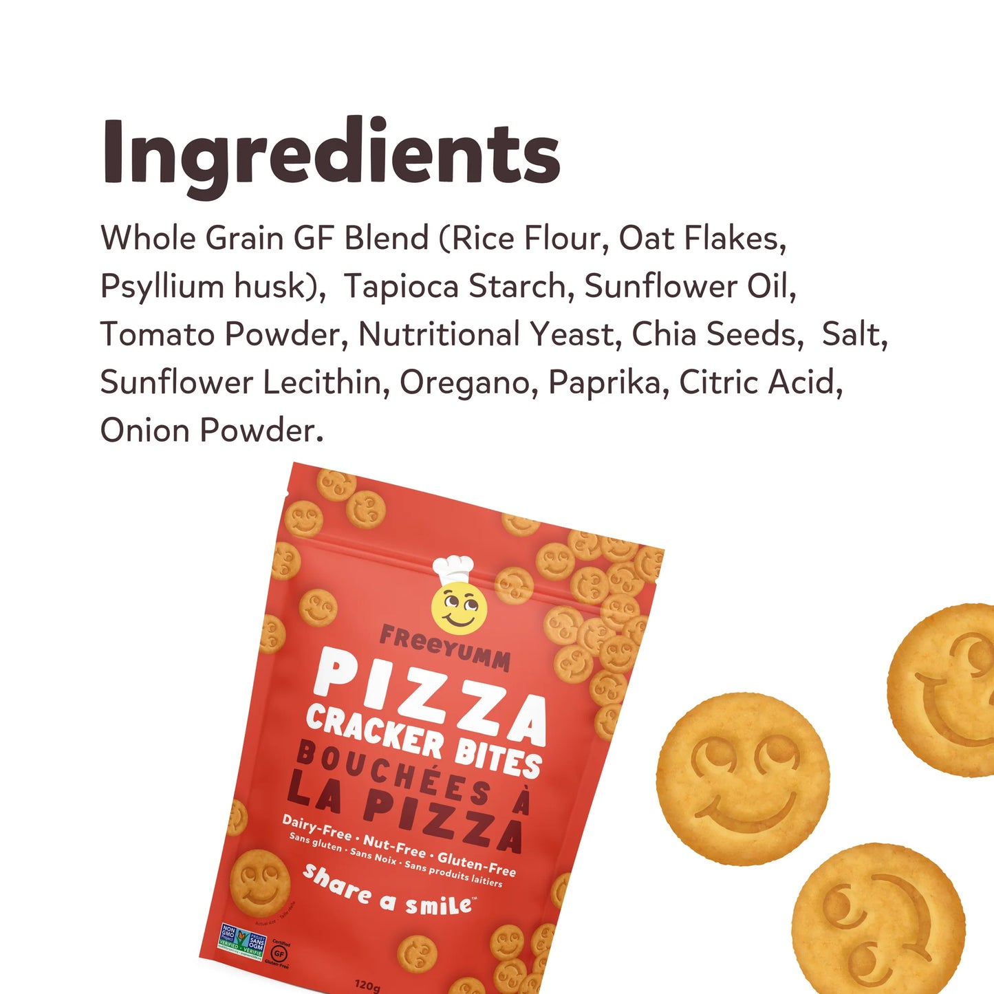 FreeYumm Pizza Cracker Bites (GF) (DF)