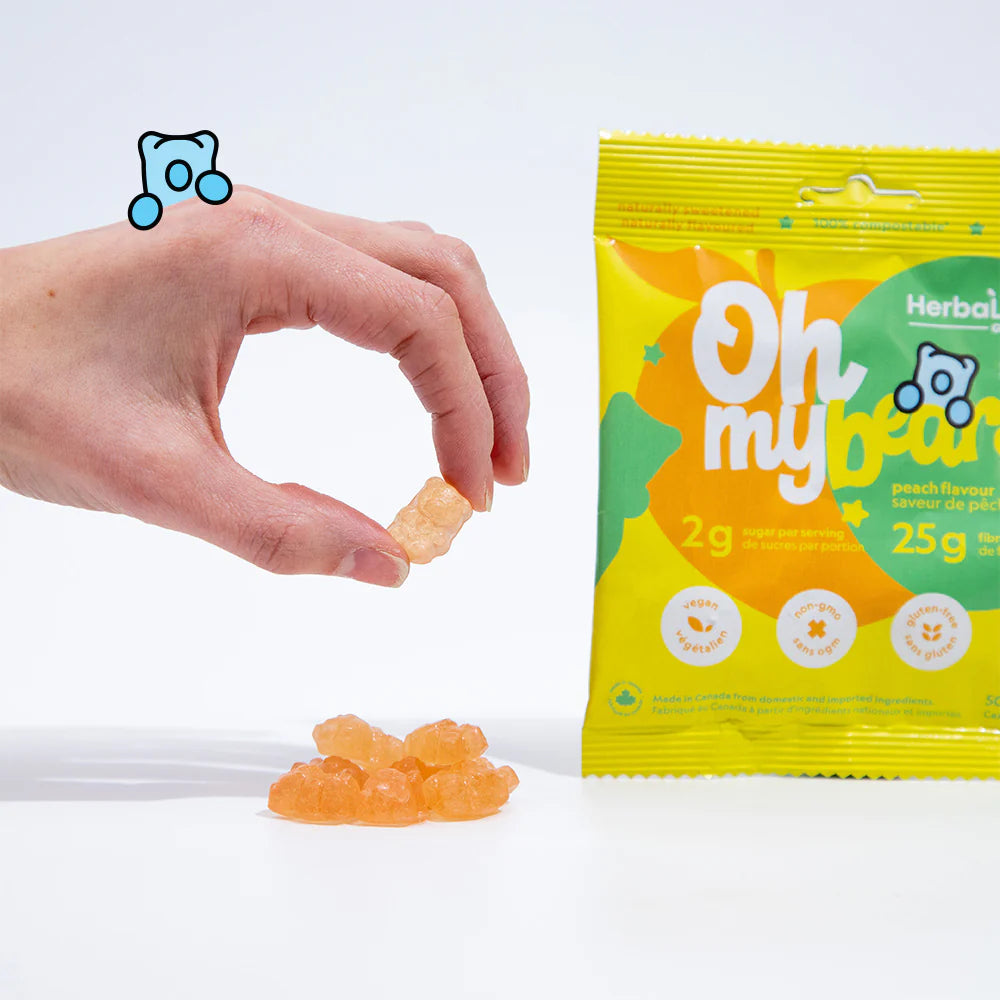 Herbaland Gummies, Oh My Bears! Peach