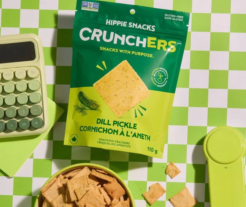 Hippie Snacks Crunchers Dill Pickle