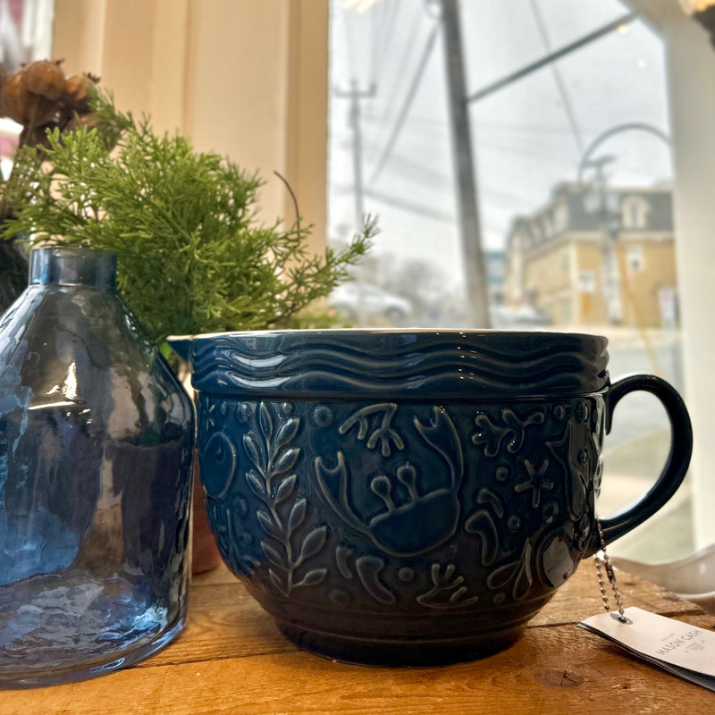 Mason Cash Nautical Batter Bowl 1.9L Crab, Navy Blue