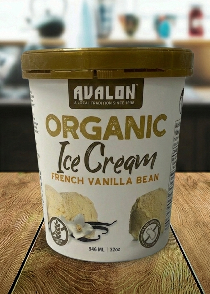 Avalon Ice Cream, French Vanilla Bean (Org) *FROZEN*