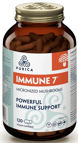 PURICA Immune 7 Micronized Mushroom 120 Capsules