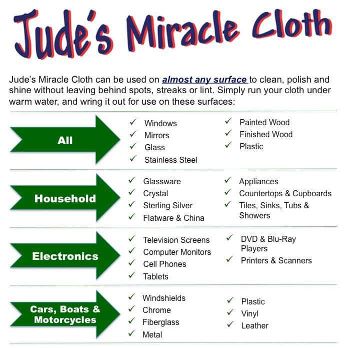 Jude's Miracle Cloth, Grey 2-PK