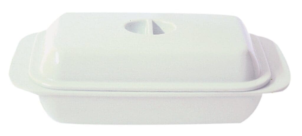 Butter Dish White Melamine