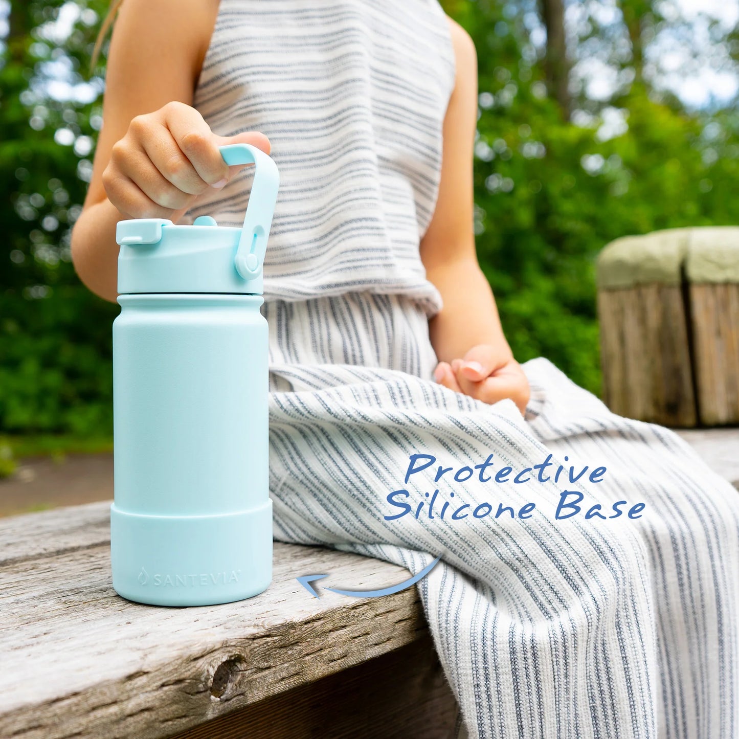 Santevia Stainless Steel Kids Bottle, Ivory