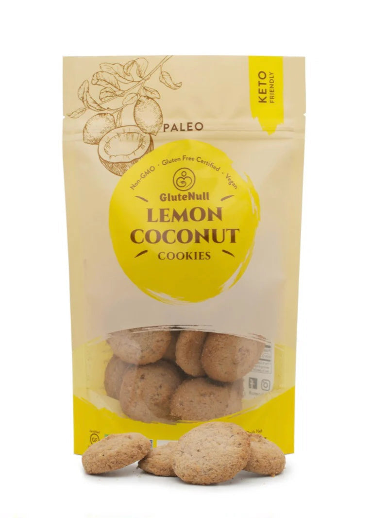 GluteNull Lemon Coconut Keto Cookies GF