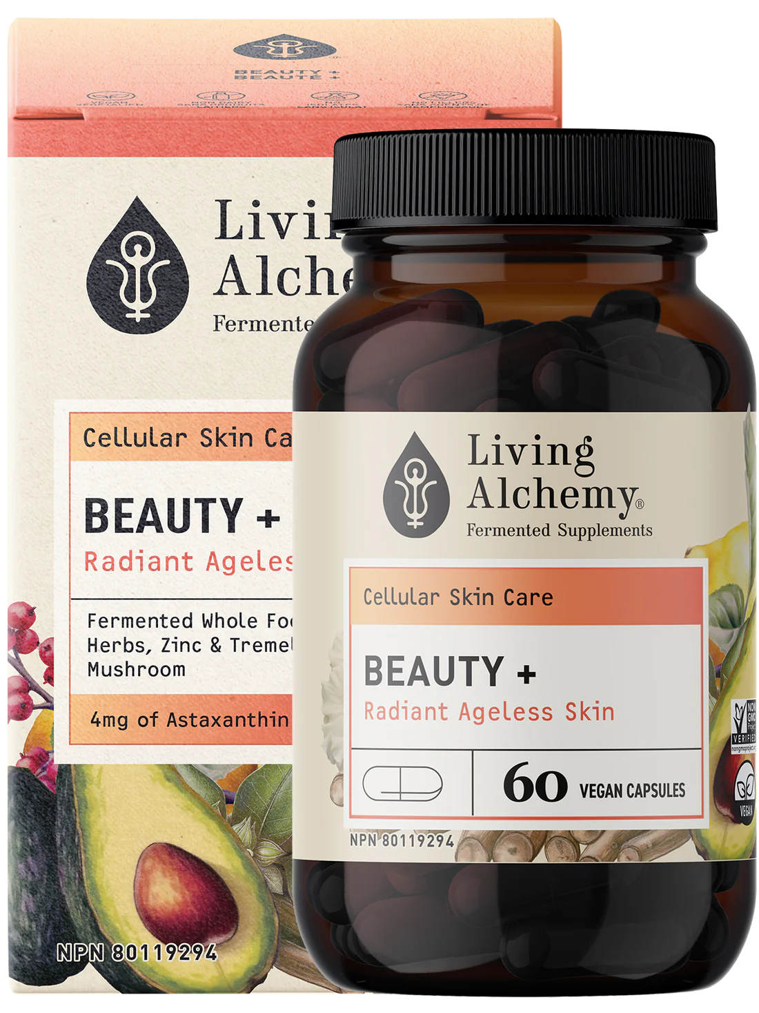 Beauty+ Organic Whole Food 60 Capsules