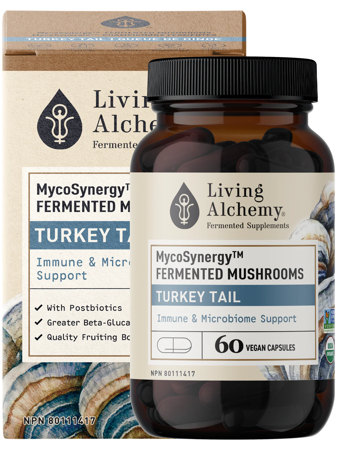MycoSynergy Fermented Turkey Tail Mushroom 60 Capsules