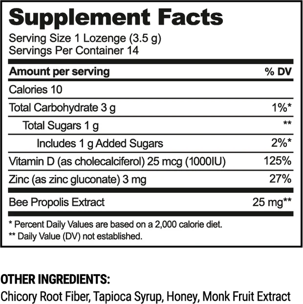 Propolis Soothing Lozenges - Honey