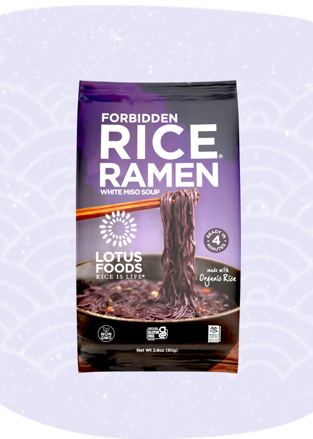 Lotus Forbidden Rice® Ramen with White Miso Soup (GF)