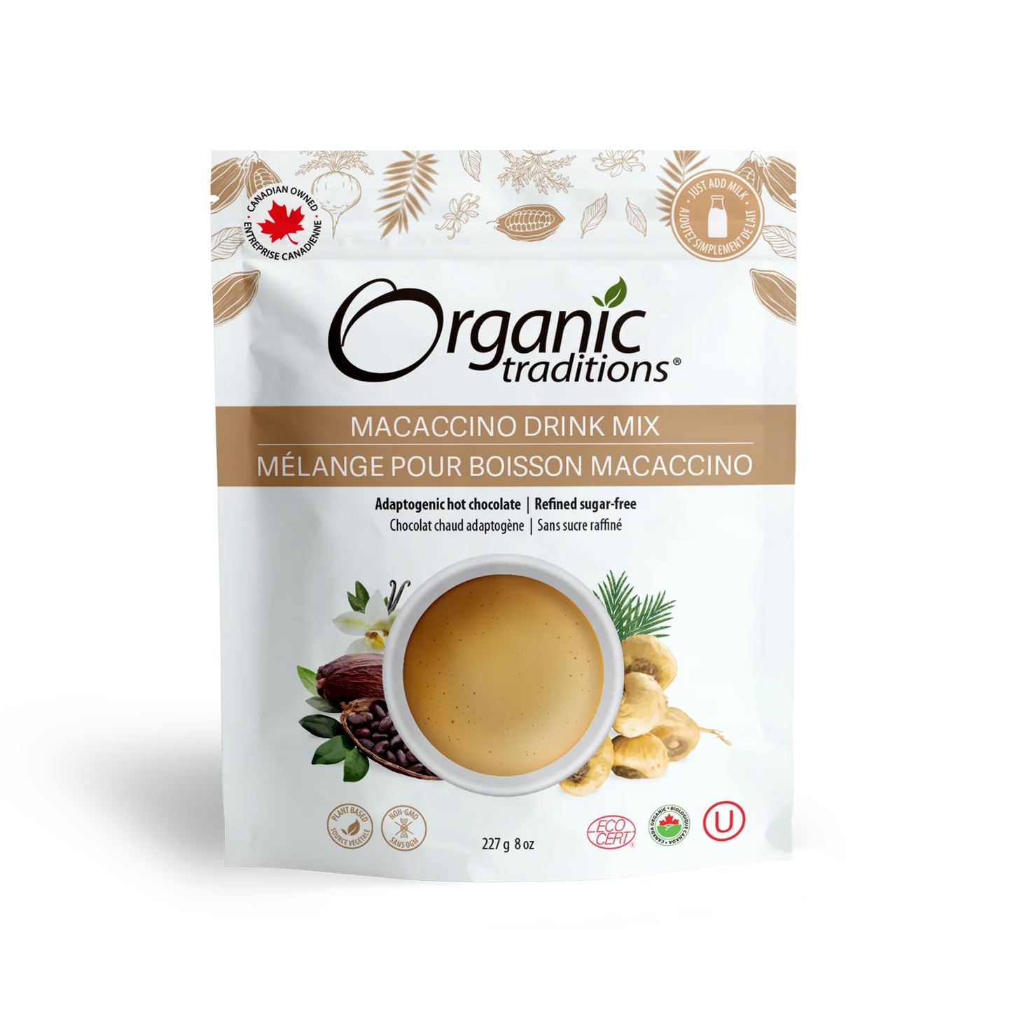 Organic Traditions Macaccino Hot Chocolate