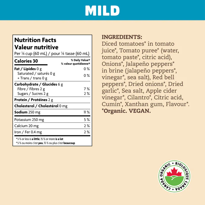 Que Pasa Mexicana Mild Salsa, Organic