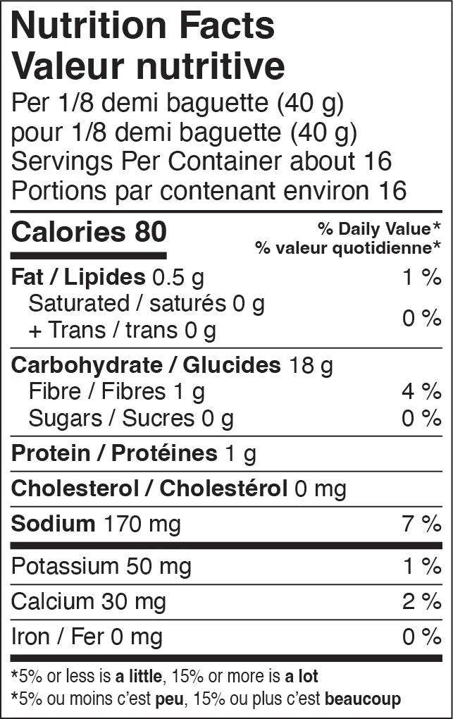 Sourdough Demi Baguettes (GF) *FROZEN*