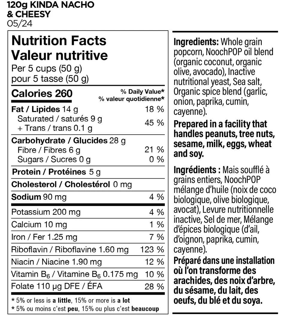 NoochPop Popcorn Kinda Nacho & Cheesy