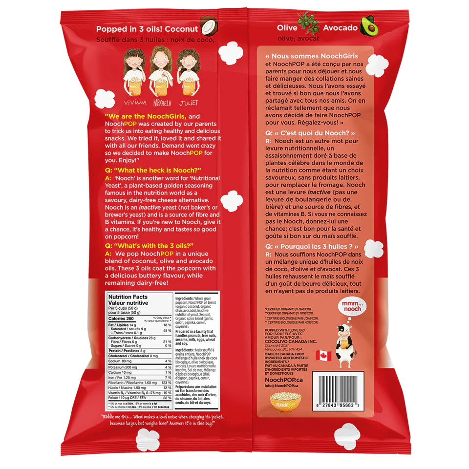 NoochPop Popcorn Kinda Nacho & Cheesy