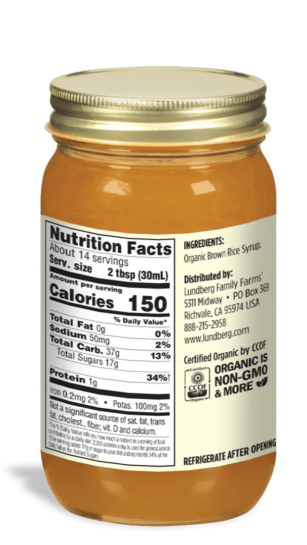 Brown Rice Syrup, Organic