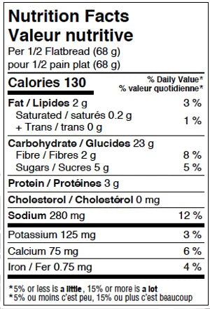 Flatbread, Multigrain (GF) (V) *FROZEN*