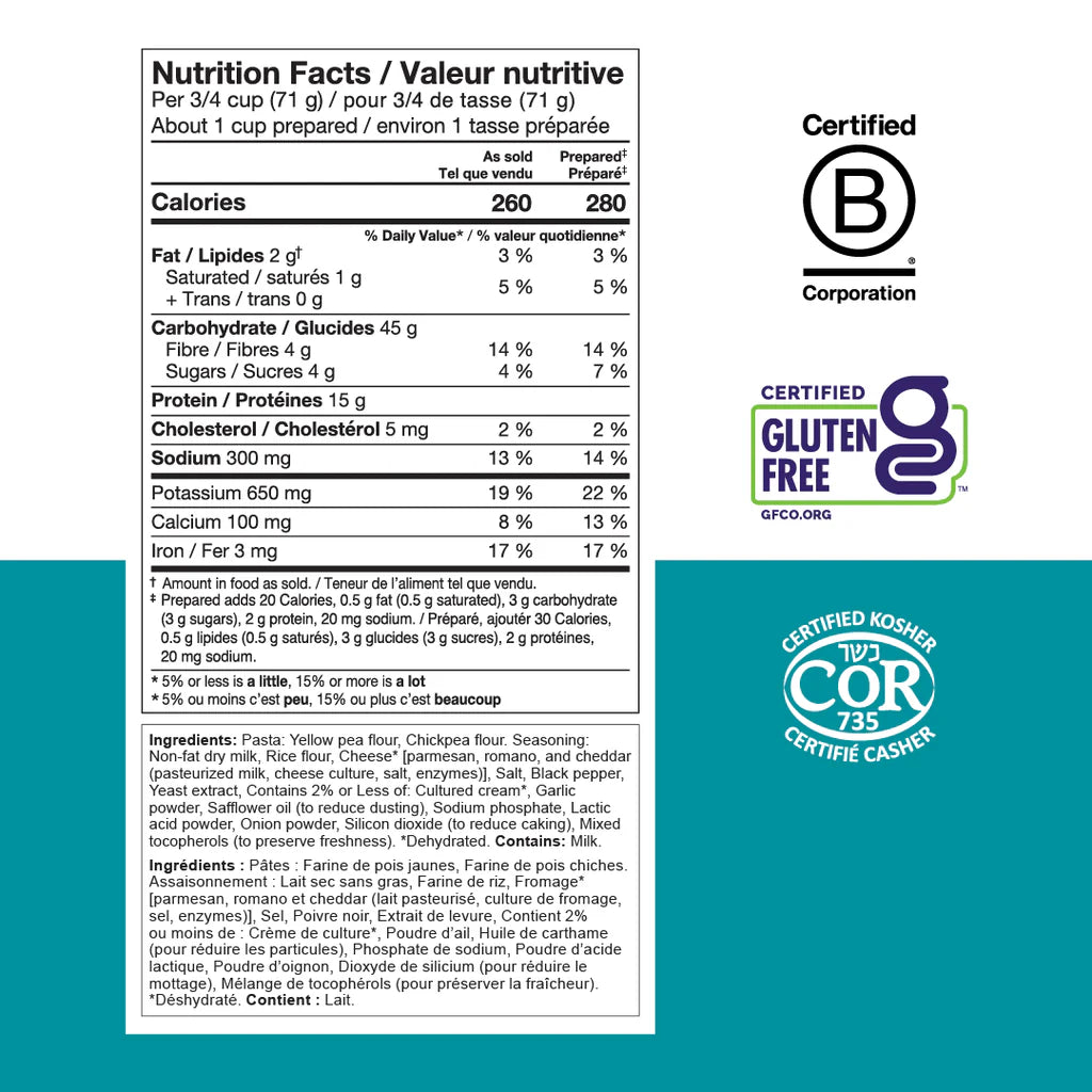 Chickapea One Pot Pasta Meal Pepper & Parm (GF)