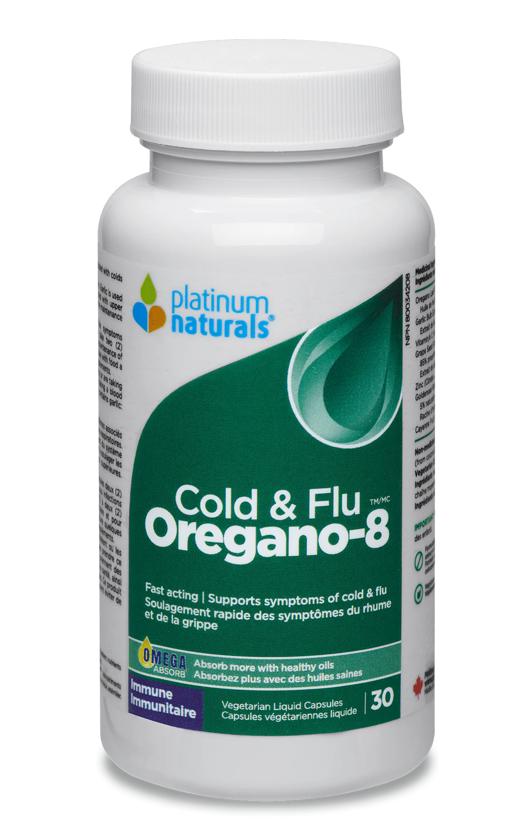 Oregano-8 Cold & Flu 30 Softgels